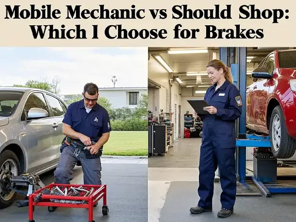mobile mechanic vs shop brake service