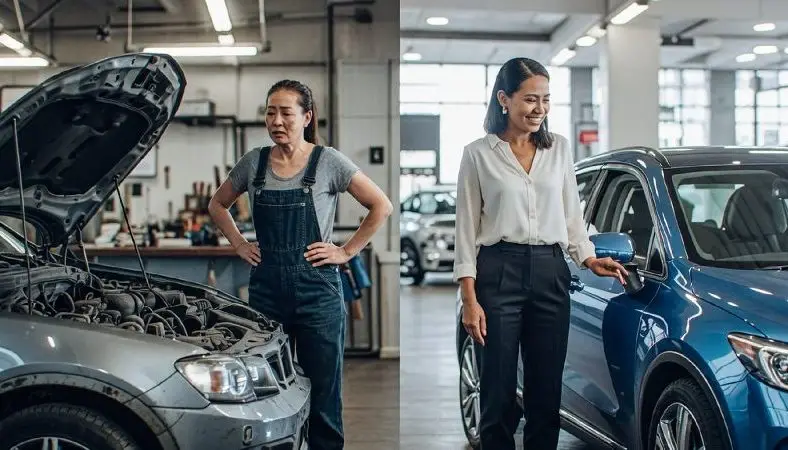 car repair vs car replace